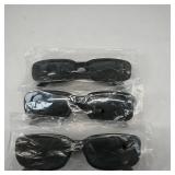 Set of 3 Black Sunglasses