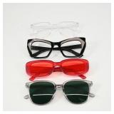 Set of 4 Fashionable Eyeglasses and Sunglasses