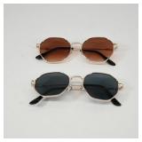 Hexagonal Sunglasses Set