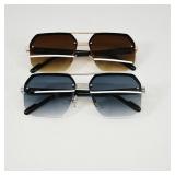 Two Pairs of Stylish Sunglasses