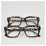 Tortoise Shell Pattern Eyeglasses Set
