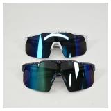 Sporty Mirrored Sunglasses Set