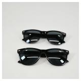 Classic Black Wayfarer Sunglasses Set