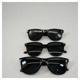Set of 3 Black Sunglasses