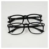 Pair of Black Square Frame Glasses