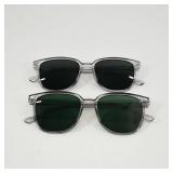 Pair of Clear Frame Sunglasses