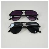 Aviator Sunglasses Set with Black Frames
