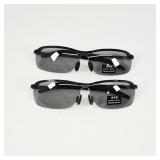 Two Pairs of Black Rimless Sunglasses