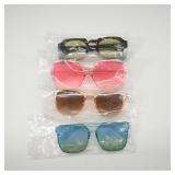 Set of 4 Colorful Sunglasses