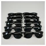 Lot of 10 Black Wayfarer Sunglasses
