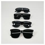 Set of 4 Black Sunglasses