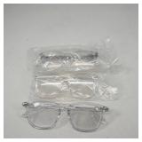 Clear Plastic Eyeglasses with Case