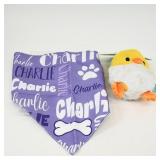 Pet Bandana and Plush Toy Set
