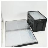 Assortment of Storage Trays and Binder