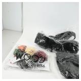 Assortment of Sola Wood Flowers and Black...