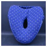 Blue Quilted Knee and Leg Support Pillow