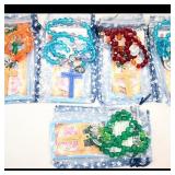 Set of 5 Rosary Bead Sets with Crucifix