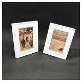 Set of 2 White Picture Frames