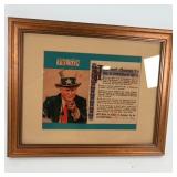 Framed Donald Trump Themed Artwork and Letter