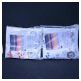 Assortment of Curtains, Bath Mat, and Tablecloths