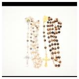 Two Rosary Beads with Pouches