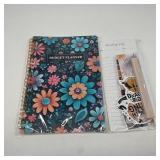 Floral Budget Planner and Reading Log Set