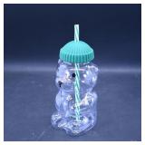 Bear-Shaped Drinking Cup with Straw
