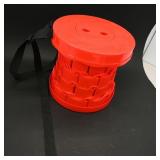 Collapsible Red Portable Stool