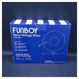 FUNBOY Navy Vintage Stripe Tube Float