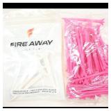 Fire Away Golf Tee Set with 50 Unbranded Tees