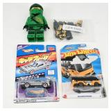 Hot Wheels Die-Cast Cars & Ninja Figure Set
