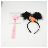Vivitar Light Up Wand & Fuzzy Headband Set