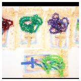 Set of 5 Assorted Rosary Beads with Crucifix