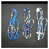 Set of 3 Rosary Beads with Crucifix