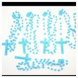 Set of 5 Blue Plastic Rosaries