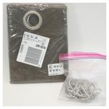 Mocha Curtain Panel with Rings