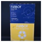 Funboy Tube Floats: Navy & Yellow Vintage Stripe