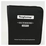 Tongfushop Dual Tip Brush Pens Set 100PCS