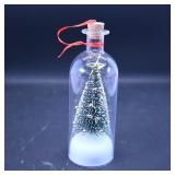Decorative Christmas Tree in Glass Bottle