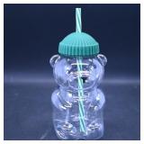 Bear-Shaped Drinking Cup with Straw