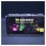Color Gradient Solar Spot Lawn Light