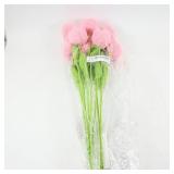 Crocheted Pink Tulip Bouquet