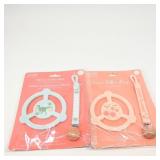 Jujube Silicone Teether Ring Set