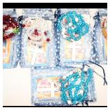 Set of 5 Assorted Rosary Beads with Pouches