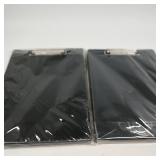 Set of 2 Black Clipboards