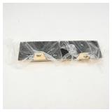 Set Of Two Gold Metal Stocking Holders