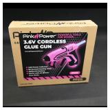 Pink Power 3.6V Cordless Glue Gun