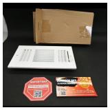 Home Intuition 3-Way Register, White, 8"x4"