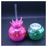 Set of 2 Disco Ball Drink Tumblers