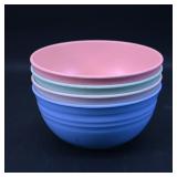 Set of 4 Pastel-Colored Bowls
